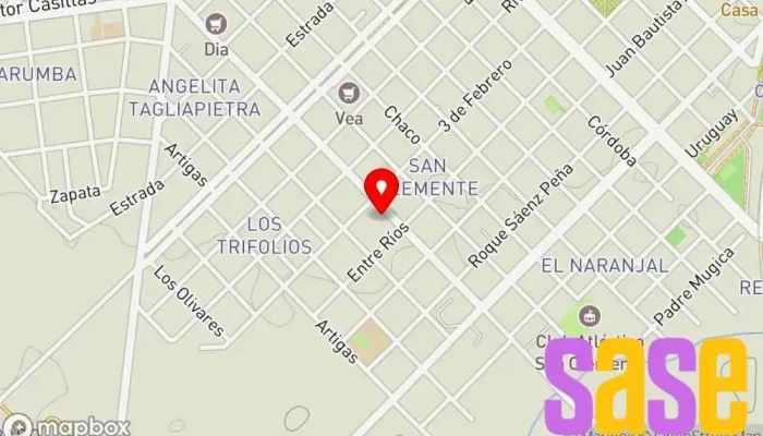mapa de INGELEC S.R.L. Ingeniero, Electricista, Comercio en Chajarí