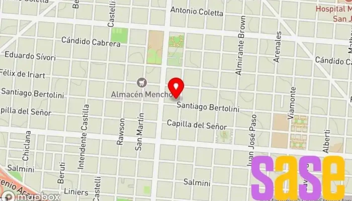 mapa de Inmatel S.A. Tienda de electricidad, Tienda de componentes electrónicos, Industria naviera en Campana