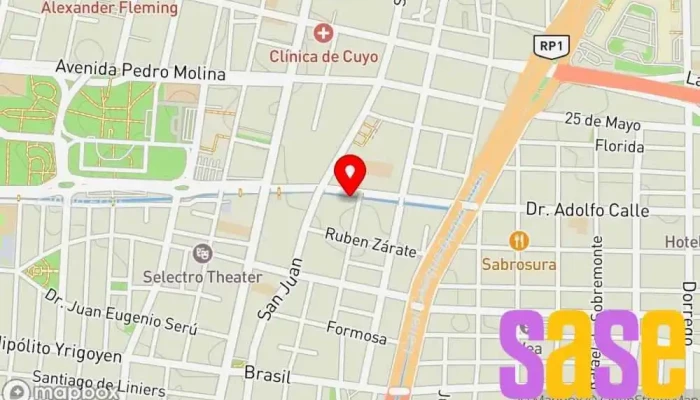 mapa de INSTITUTO DE ELECTRÓNICA MODERNA Escuela técnica, Institución educativa en Mendoza