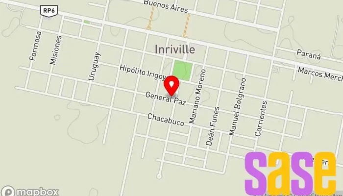 mapa de INYE&ELEC Taller mecánico en Inriville
