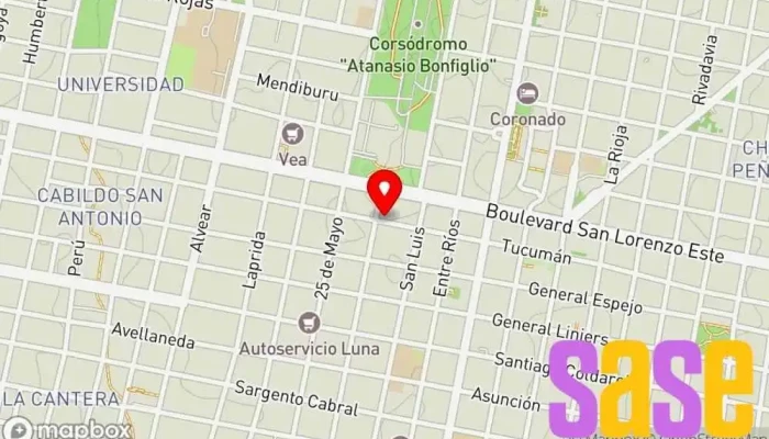mapa de JCB Automatización Electricista, Fábrica de maquinaria en Concordia