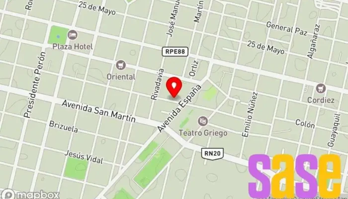 mapa de Julio Teyssedou Transformadores Tienda de electricidad en Villa Dolores