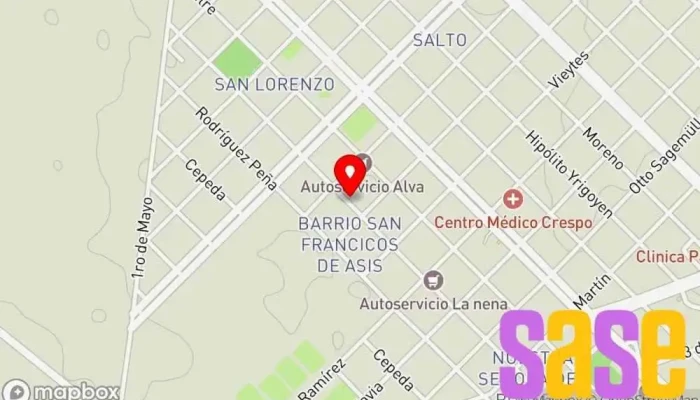 mapa de Kessler ..Electricidad Y Electrónica Automotor Taller de reparación de automóviles en Crespo
