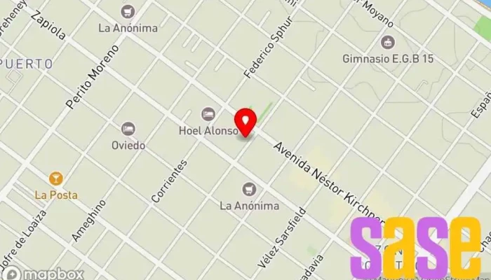 mapa de Kilovatio SA Tienda de electricidad, Pintura en Río Gallegos