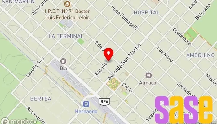 mapa de La Central Eléctrica Tienda de artículos para el hogar en Hernando