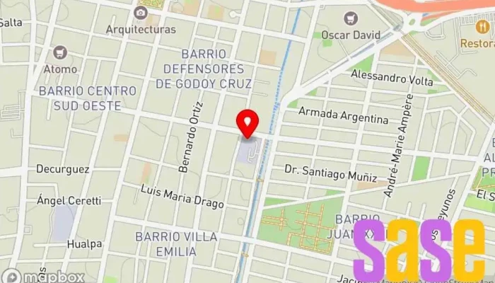 mapa de LA COOPERATIVA EMPRESA ELECTRICA DE GODOY CRUZ Compañía eléctrica, Emisora de radio en Godoy Cruz