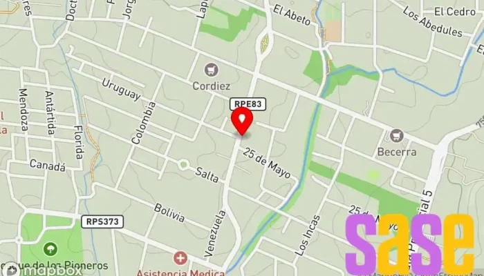mapa de La Electrónica Alemana Artesanía en Villa Gral. Belgrano