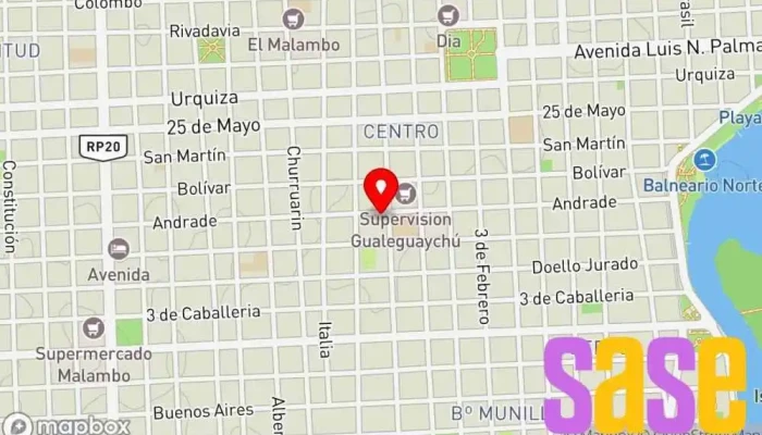 mapa de L.A.B ELECTRONICA Taller de reparaciones eléctricas en Gualeguaychú