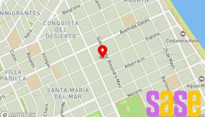 mapa de Laser Electronica Servicio de reparación de televisores en Puerto Madryn