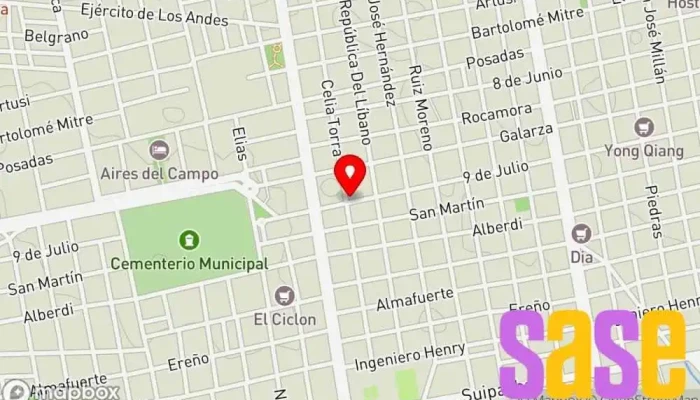 mapa de LOPELEC - Materiales Electricos Tienda de electricidad en Concepción del Uruguay