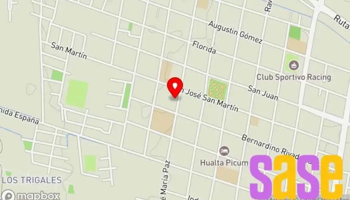 mapa de LRA 51 Radio Nacional Jachal Emisora de radio en San Jose de Jachal