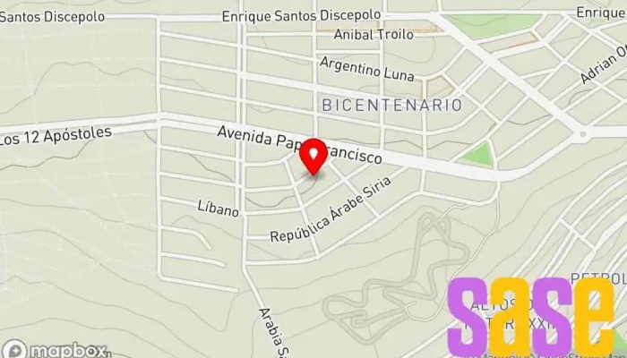 mapa de LT Electromecánica Taller de reparación de automóviles en Caleta Olivia