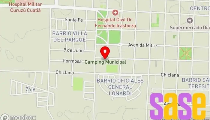 mapa de LT25 - Radio Guarani Emisora de radio en Curuzú Cuatiá