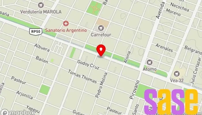 mapa de Luz de Cuyo Electricista en San Martín