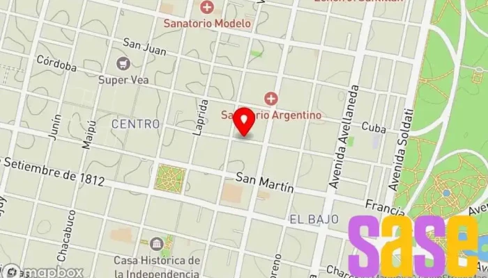 mapa de LV7 Radio Tucumán Emisora de radio en San Miguel de Tucumán