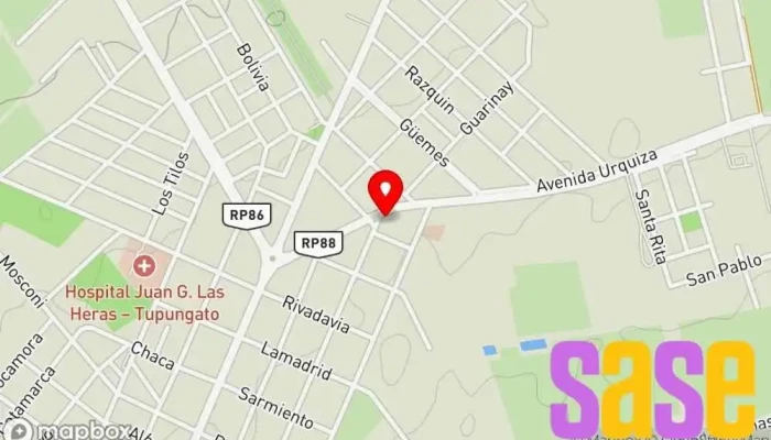 mapa de M-C ELECTRICIDAD E ILUMINACIÓN. Tienda de electricidad, Proveedor de materiales de construcción en Tupungato