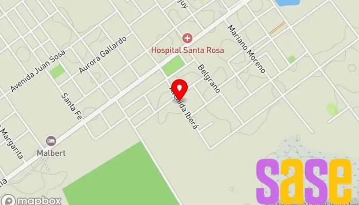 mapa de MEGARED FM 90.7MHZ Emisora de radio en Col. Santa Rosa