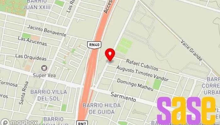 mapa de Megavoltios  en Godoy Cruz