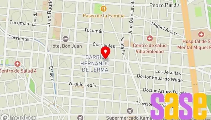 mapa de Metalnor Metales y Chatarra Chatarrero en Salta