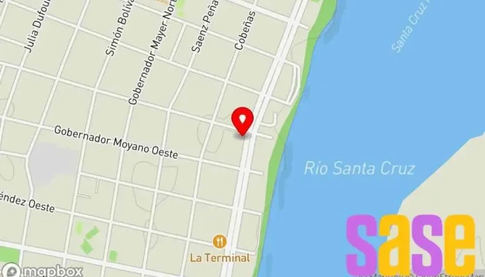 mapa de municipalidad piedra buena Diputación en Cmte. Luis Piedrabuena