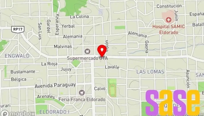 mapa de Musimundo Tienda de electrodomésticos, Tienda de accesorios para automóviles, Tienda de accesorios para móviles, Tienda de móviles, Tienda de accesorios informáticos, Centro de exposición de artículos para el hogar, Tienda de DVD, Tienda de artículos para el hogar, en Eldorado