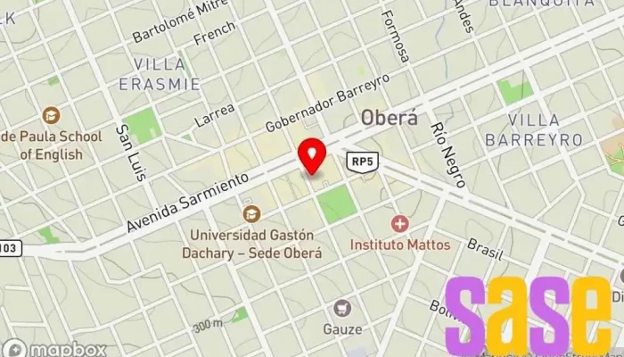 mapa de Musimundo Tienda de electrodomésticos, Tienda de accesorios para automóviles, Tienda de accesorios para móviles, Tienda de móviles, Tienda de accesorios informáticos, Centro de exposición de artículos para el hogar, Tienda de DVD, Tienda de artículos para el hogar, en Oberá