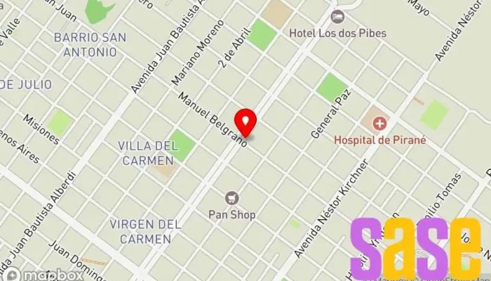 mapa de Musimundo Tienda de electrodomésticos, Tienda de accesorios para automóviles, Tienda de accesorios para móviles, Tienda de móviles, Tienda de accesorios informáticos, Centro de exposición de artículos para el hogar, Tienda de DVD, Tienda de artículos para el hogar, en Pirané
