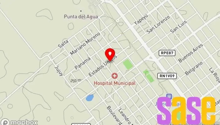 mapa de Oficina Comercial de Epec Compañía eléctrica en James Craik