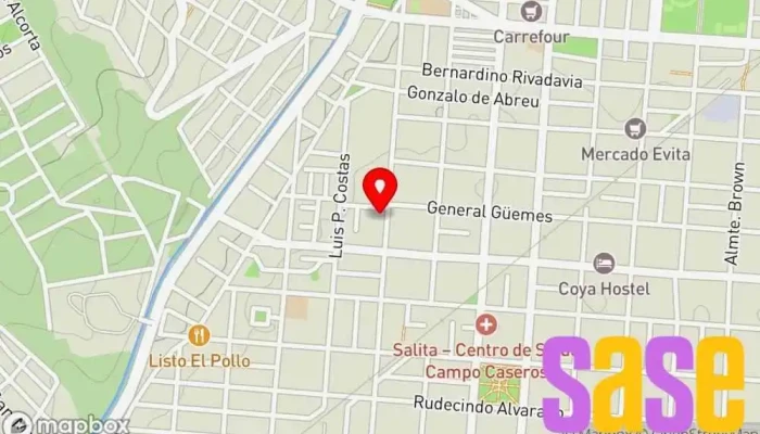 mapa de Oiel S.R.L Obras de lngeniería Eléctrica Tienda de electricidad, Ferretería, Tienda de iluminación en Salta
