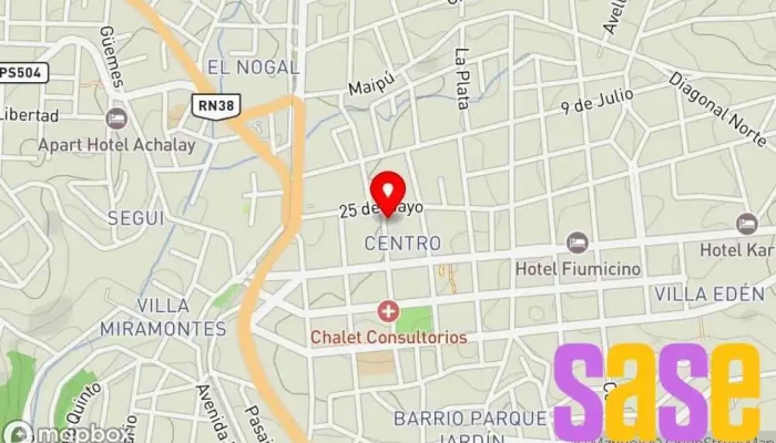 mapa de Panozzo Electricidad Tienda de electricidad en La Falda