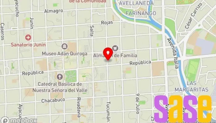 mapa de Peusso [Sucursal: Catamarca] | Peusso S.A. Tienda de electricidad en San Fernando del Valle de Catamarca