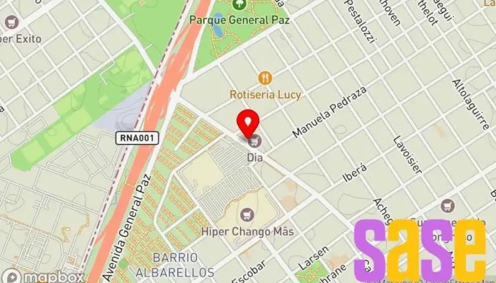 mapa de P.I.M.E. - Proveedor Integral de Materiales Eléctricos S.A. Tienda de electricidad, Ferretería, Tienda de iluminación en Cdad. Autónoma de Buenos Aires