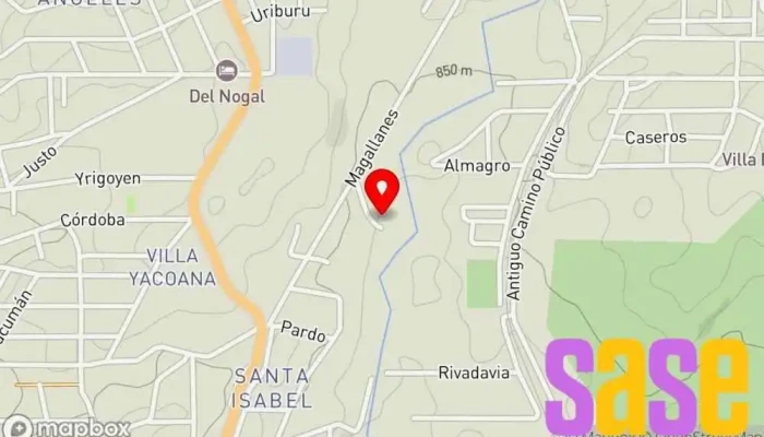 mapa de Planta de Cloaca Compañía eléctrica en Valle Hermoso