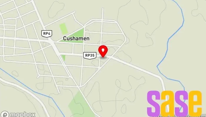 mapa de Planta de Energía Electrica Central eléctrica en Cushamen