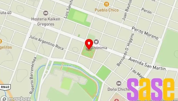 mapa de Pluspagos Santa Cruz Servicios Tienda general en Gdor. Gregores