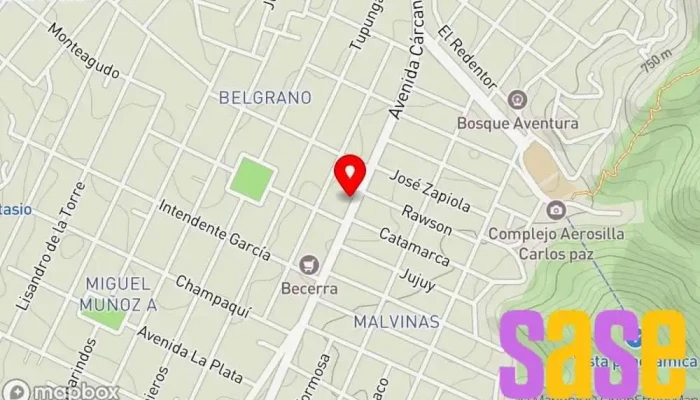 mapa de Proelectrik Tienda de iluminación, Tienda de electricidad, Tienda de herramientas en Villa Carlos Paz
