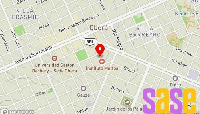 mapa de Protobox Tienda de componentes electrónicos, Fabricante de artículos electrónicos en Oberá