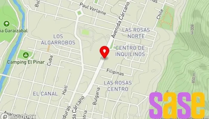 mapa de Racca Electricidad Tienda de iluminación, Proveedor de materiales de construcción en Villa Carlos Paz