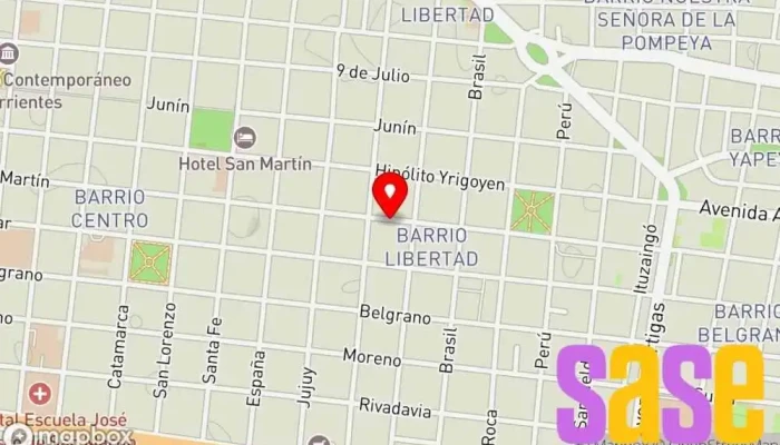 mapa de Radio 100.1 Fm Uno Emisora de radio en W3400AQO