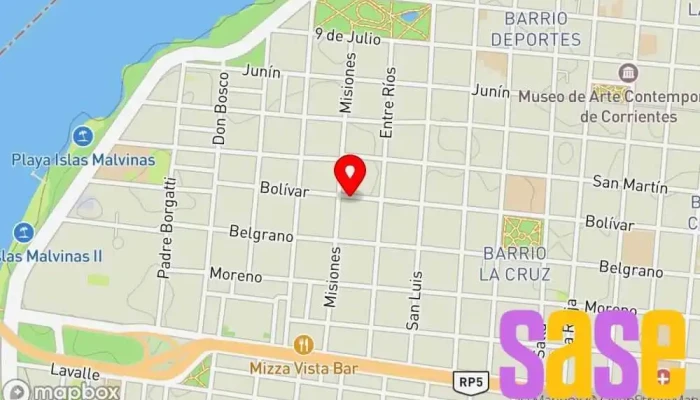 mapa de Radio 104.1 Fm Open Emisora de radio en Bolívar 422
