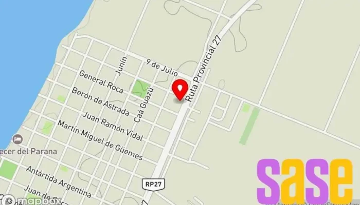mapa de Radio 107.7 Fm Emisora de radio en Corrientes