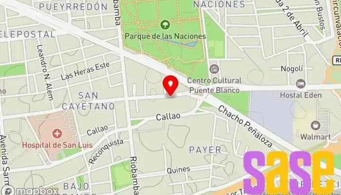 mapa de radio 91.1 FM NUESTRA. de RAÚL LABORDA Emisora de radio en San Luis