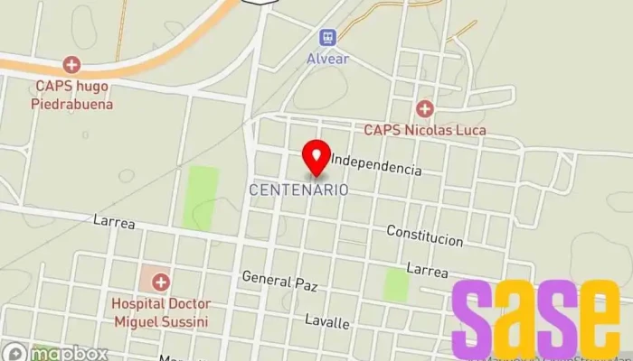 mapa de Radio Alvear Fm Emisora de radio en Alvear