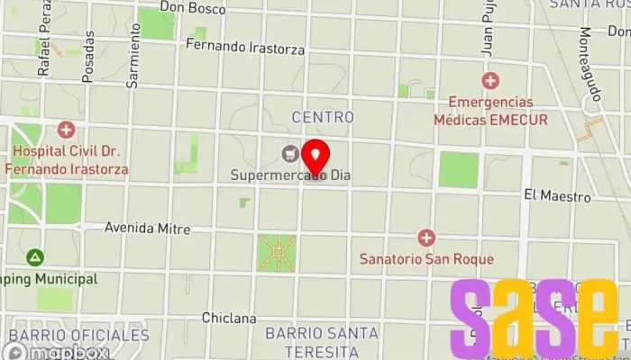 mapa de Radio Barcelona 104.1 Emisora de radio en Curuzú Cuatiá