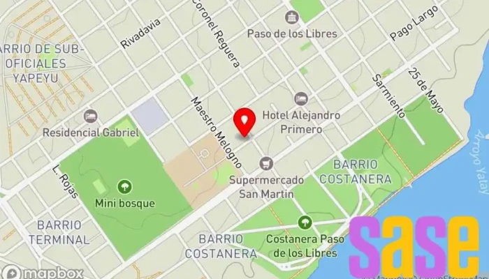 mapa de Radio Brava Emisora de radio en W3230GWX Paso de los Libres