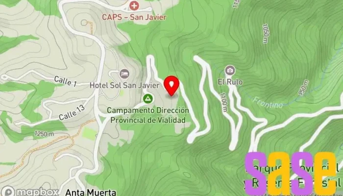 mapa de RADIO CADENA ALEGRIA (ex RADIO PAZSION) - 106,700 MHz - PTX. Emisora de radio en Yerba Buena