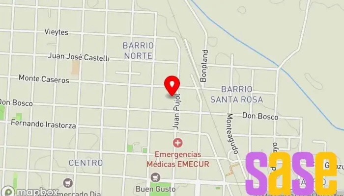 mapa de Radio Ciudad la Biblia Emisora de radio en W3460 Curuzú Cuatiá