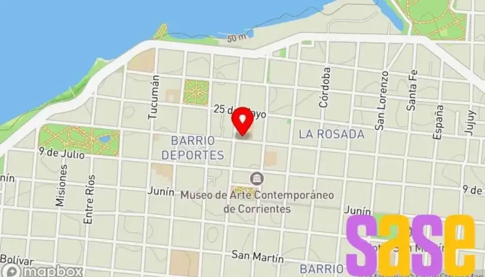 mapa de Radio Continental Corrientes Emisora de radio en Corrientes