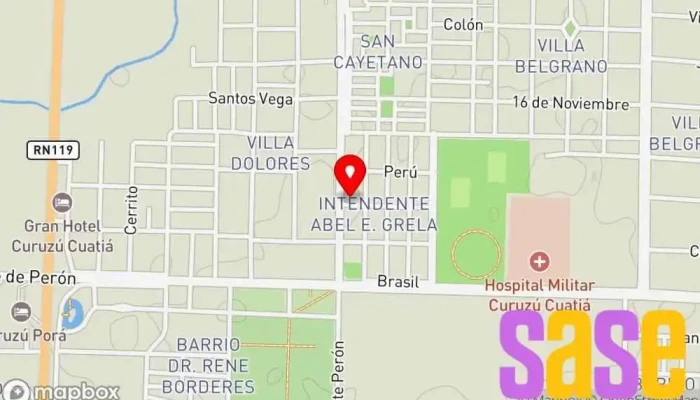 mapa de RADIO CORRIENTES FM 101.1 Emisora de radio en Curuzú Cuatiá
