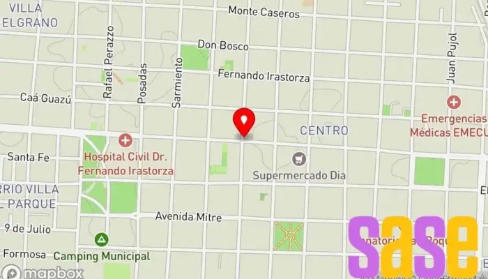 mapa de Radio curuzu online Emisora de radio en W3460 Curuzú Cuatiá